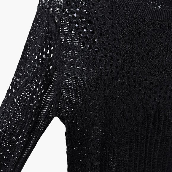 Maje Maelys Open-Knitwork Sweater, size 1 / S - Picture 4 of 5